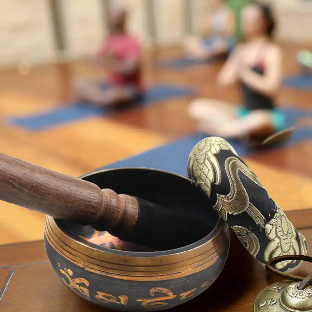 Lotus style singing bowl set unique gift helps with meditation yoga relaxation chakra healing prayer and mindfulness