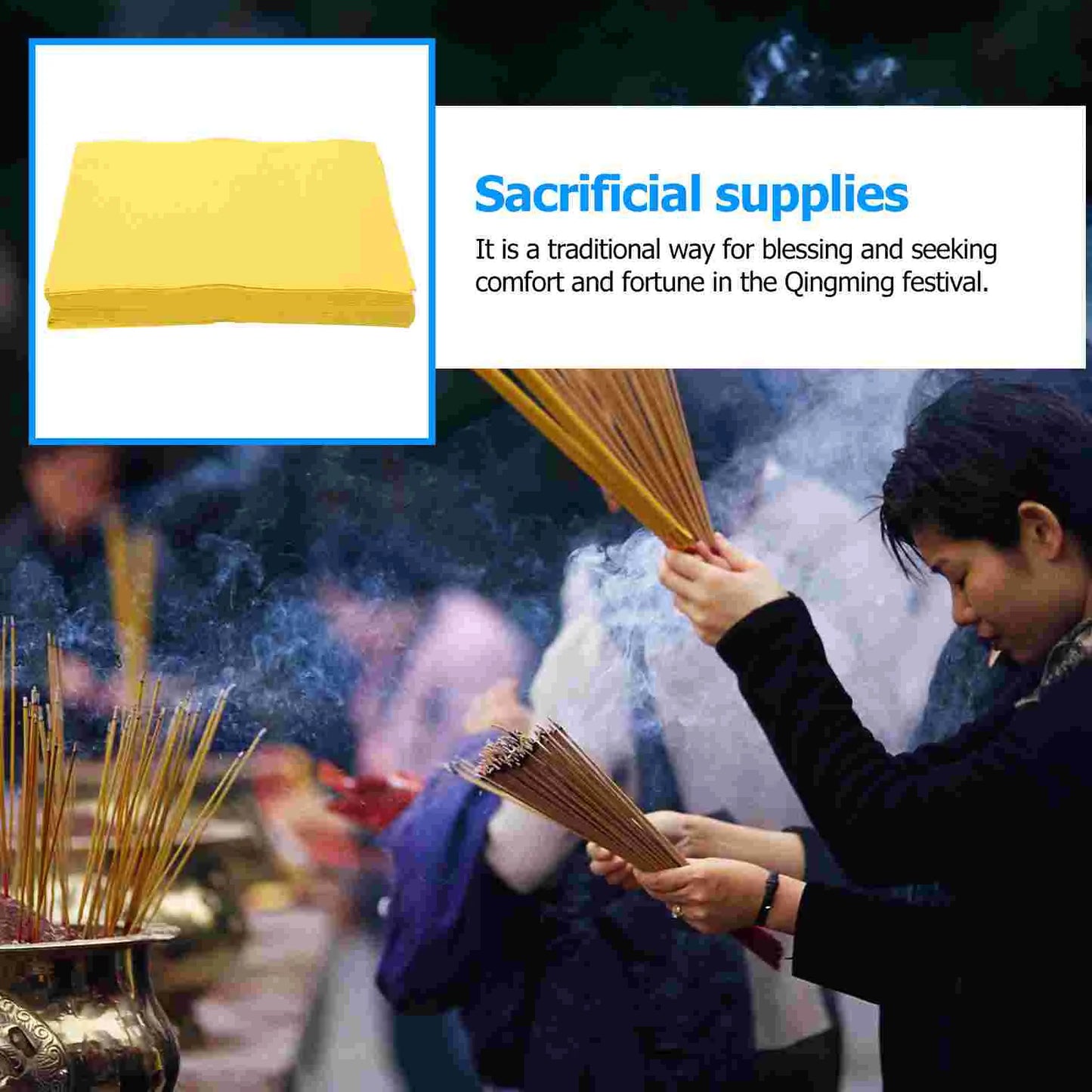 500 Pcs Sacrifice Burning Paper Transcribing Papers Sacrifice Supplies