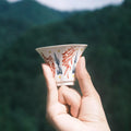 Taza «Cinco Caminos de la Fortuna» con borde floral