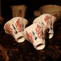 Taza «Cinco Caminos de la Fortuna» con borde floral