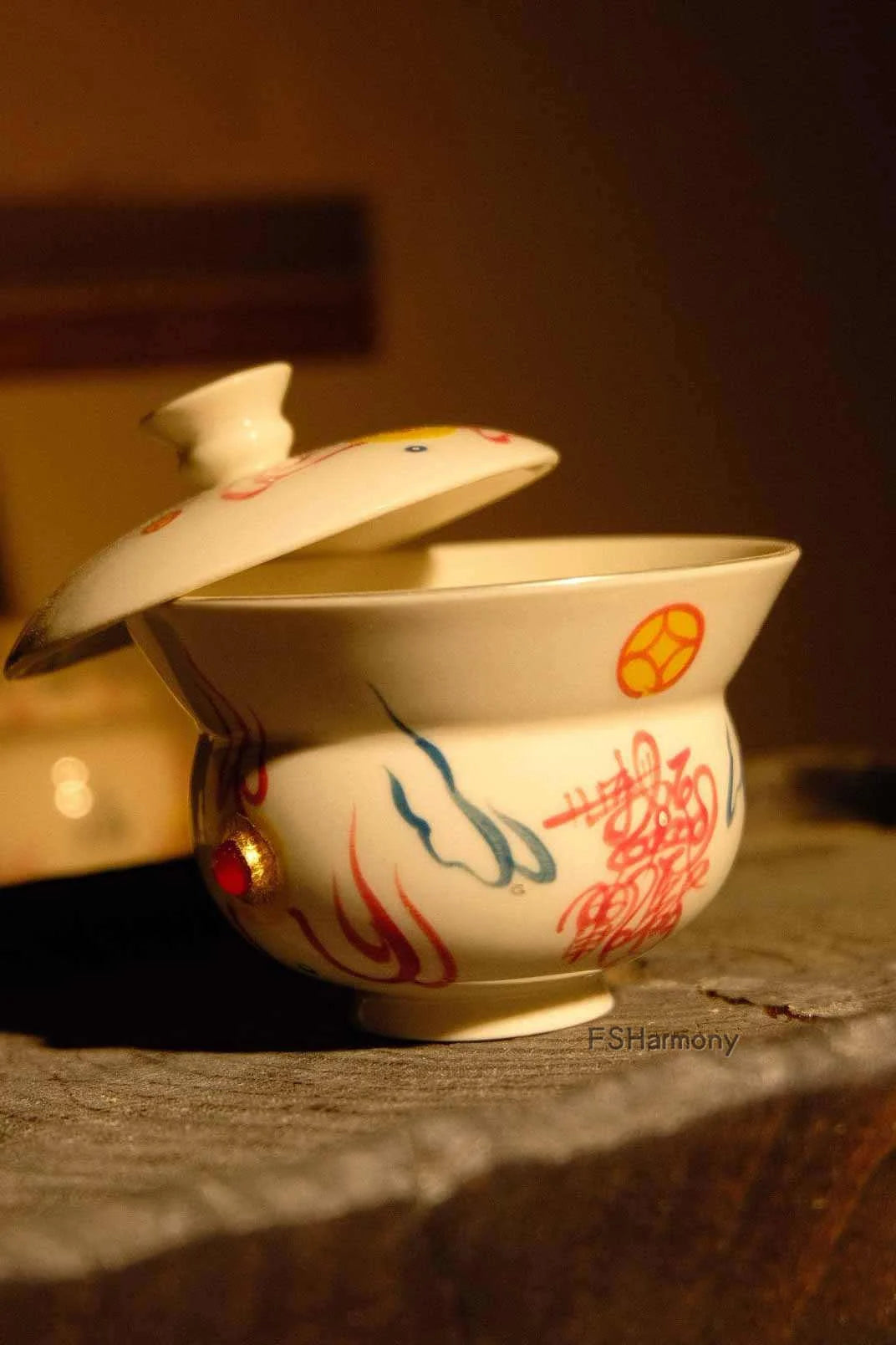 财神爷养财盖碗，以水生财，以茶养道