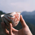 Copa de la Equidad del Dios de la Riqueza – Servidor de Té con Forma de Calabaza, Cinco Dioses de la Riqueza