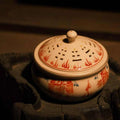 Five Roads Wealth Incense Burner – Censer with Red Agate, Fortune Talisman