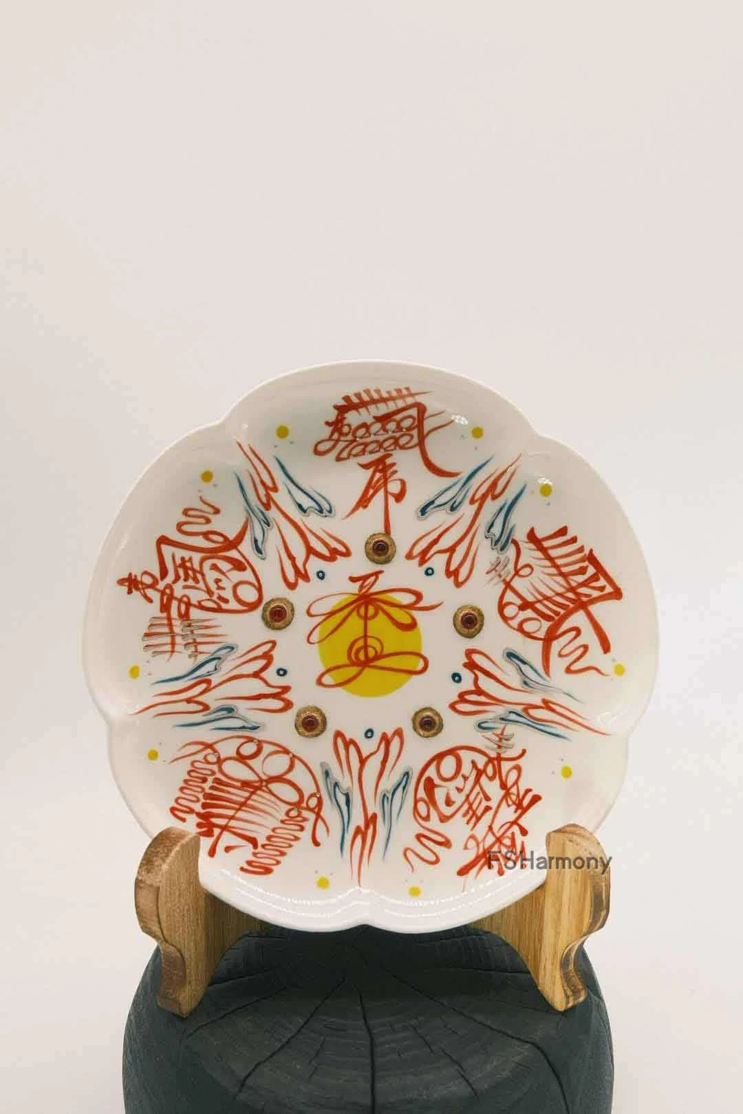 五路财神梅花盘，赏用皆宜的道系雅器