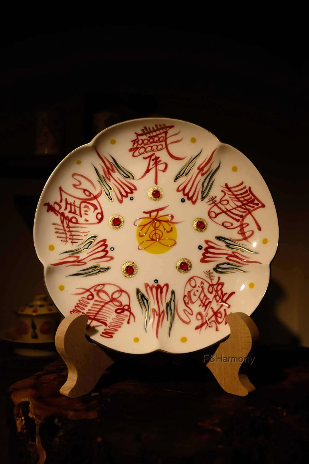 五路财神梅花盘，赏用皆宜的道系雅器