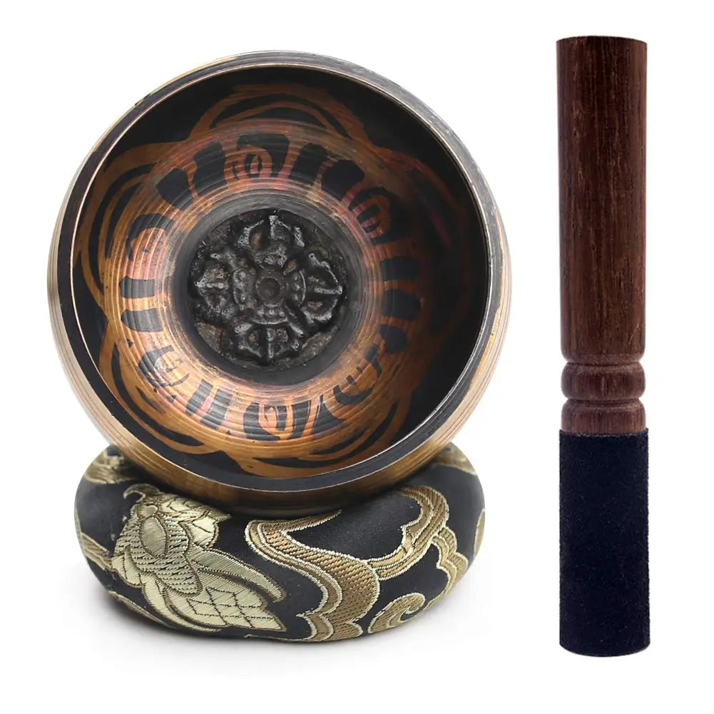 Lotus style singing bowl set unique gift helps with meditation yoga relaxation chakra healing prayer and mindfulness