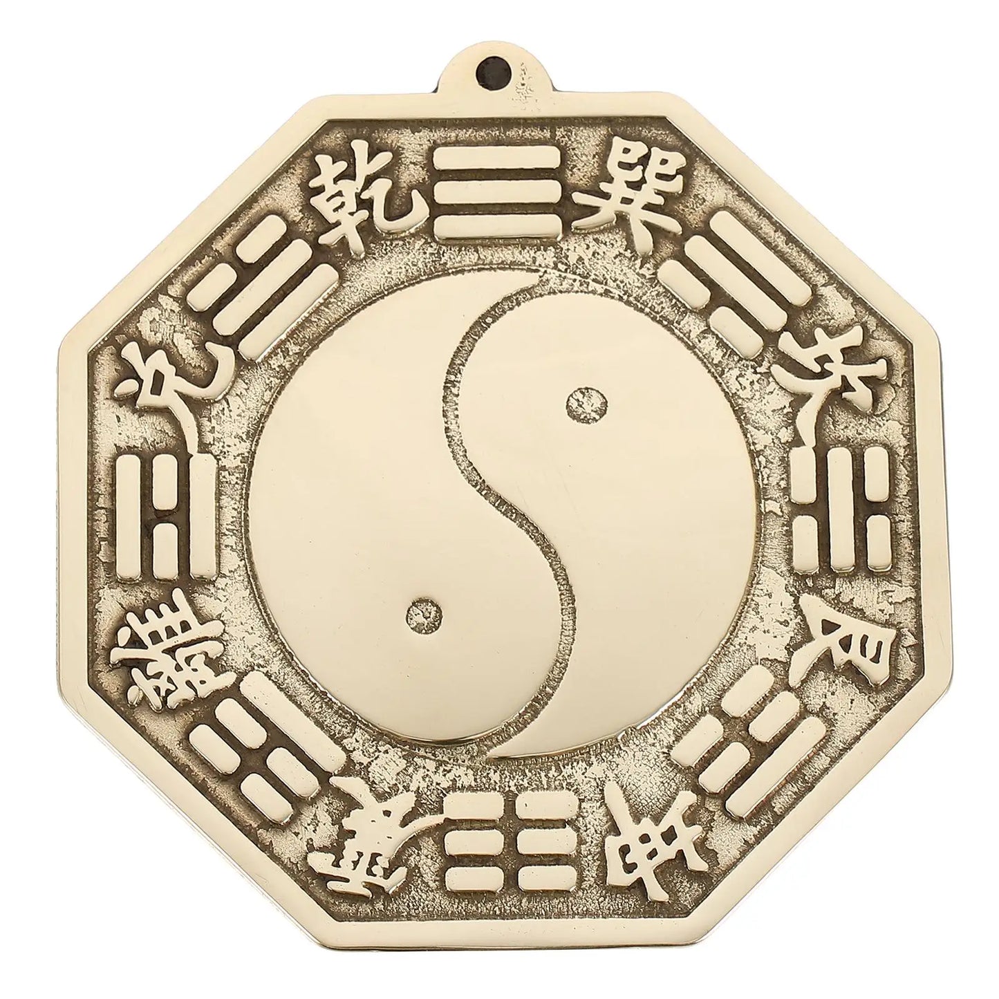 Feng Shui Tai-Chi Mirror Ornament Chinese Bagua Mirror Exorcise Evil Brass Tai-Chi Mirror Wall-Mounted Chinese Gossip Mirror