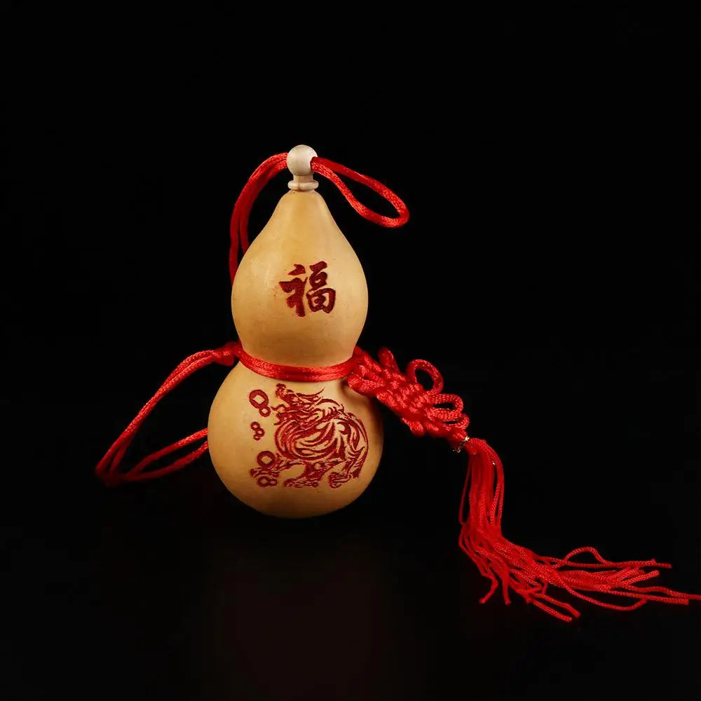 Bring Wealth and Luck Photo Props Yin Yang Feng Shui with Tassel Home Decor Housewarming Gift Gourd Crafts Hanging Ornament