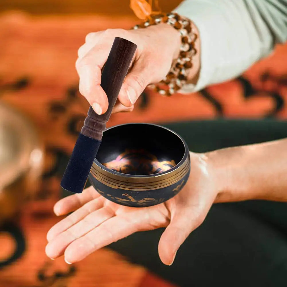 Lotus style singing bowl set unique gift helps with meditation yoga relaxation chakra healing prayer and mindfulness