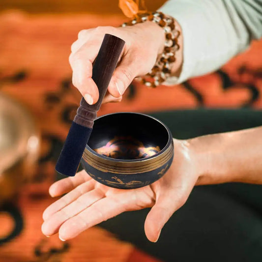 Lotus style singing bowl set unique gift helps with meditation yoga relaxation chakra healing prayer and mindfulness