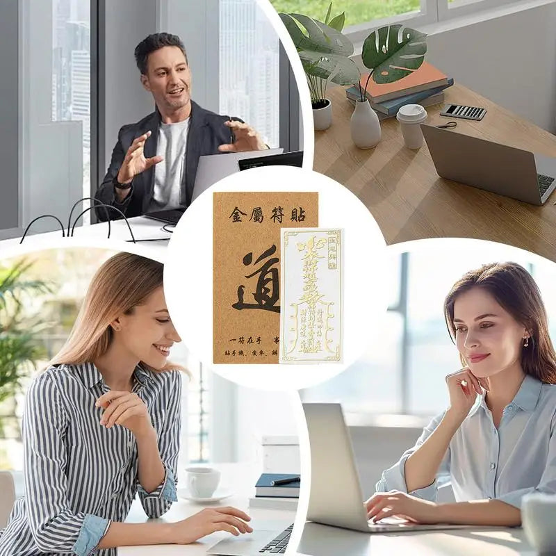 Metal Wealth Feng Shui Mobile Phone Stickers