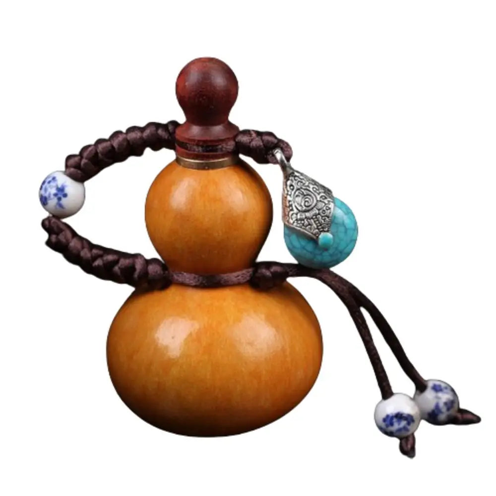 Chinese style wooden gourd hanging ornaments retro natural mini gourd