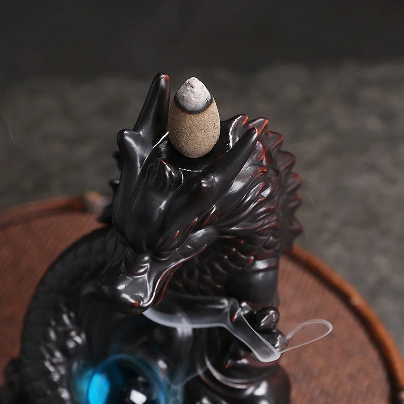 Dragon Ceramic  Backflow Incense Burner(Without Incense)