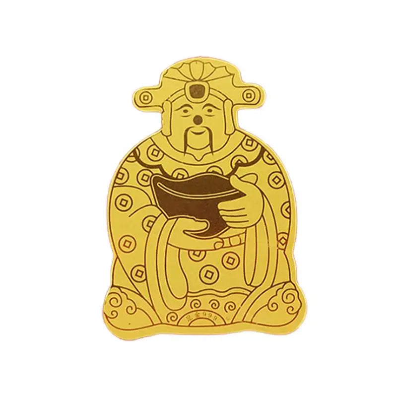 1PC Gold Foil Lucky Cat Mobile Phone Decoration Stickers Lucky Cats DIY Decoration Self-adhesive Patch New Year Sticker
