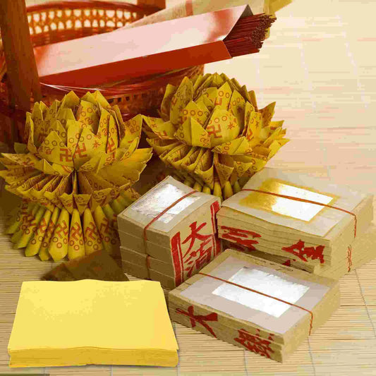 500 Pcs Sacrifice Burning Paper Transcribing Papers Sacrifice Supplies