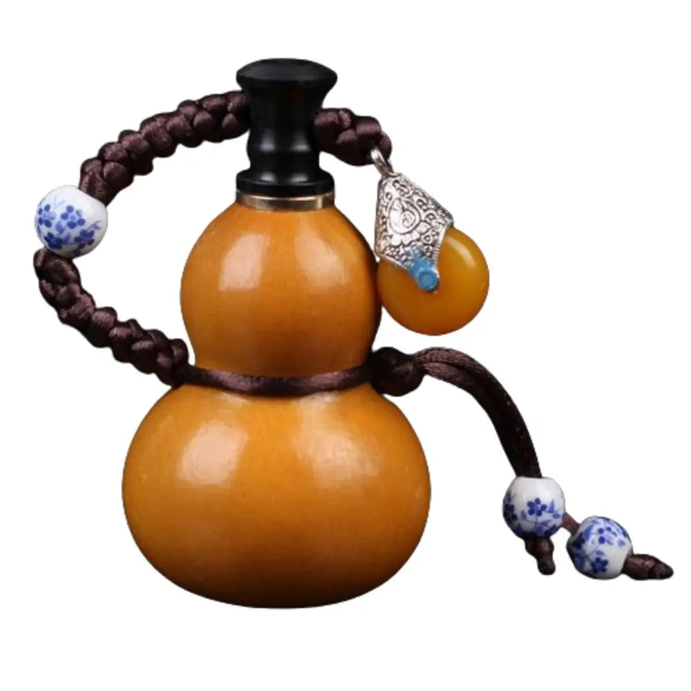 Chinese style wooden gourd hanging ornaments retro natural mini gourd