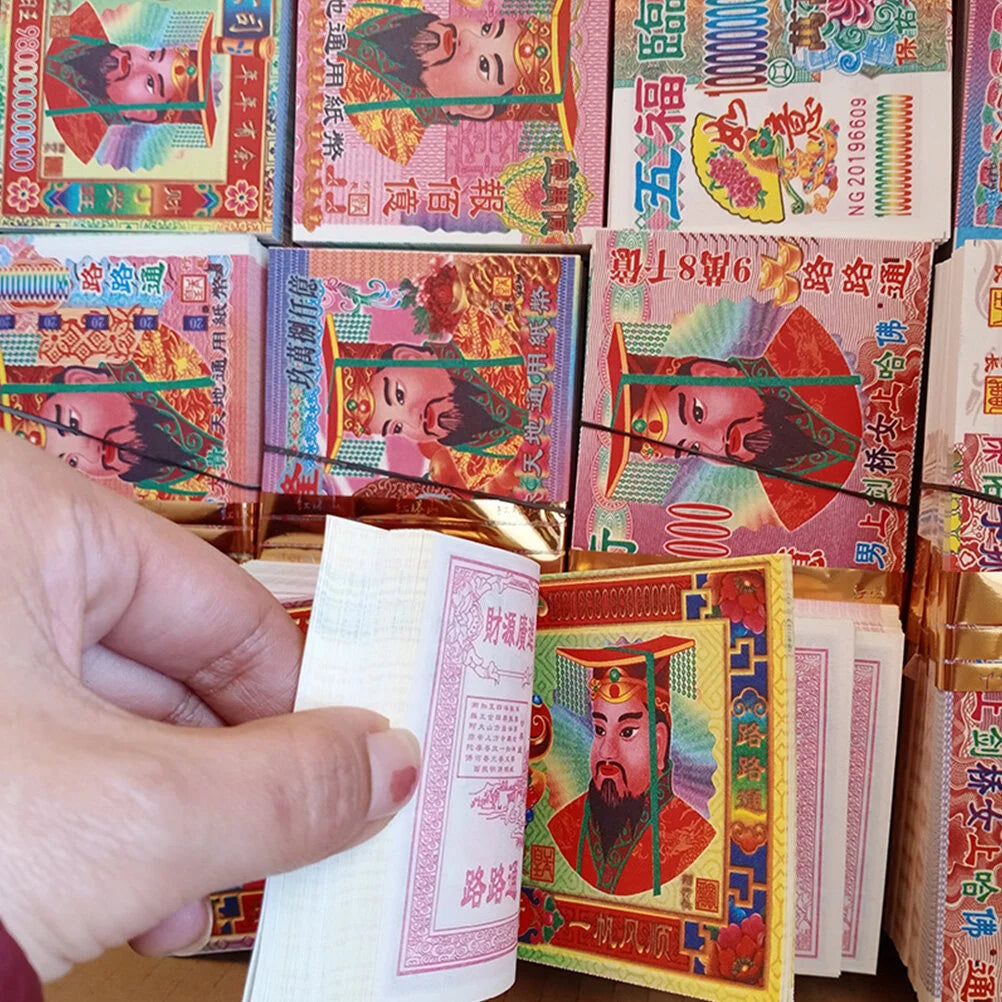 1000 Sheets Bolivar Currency Paper Money Ghost Flame Sacrificing Accessories Banknote Wish