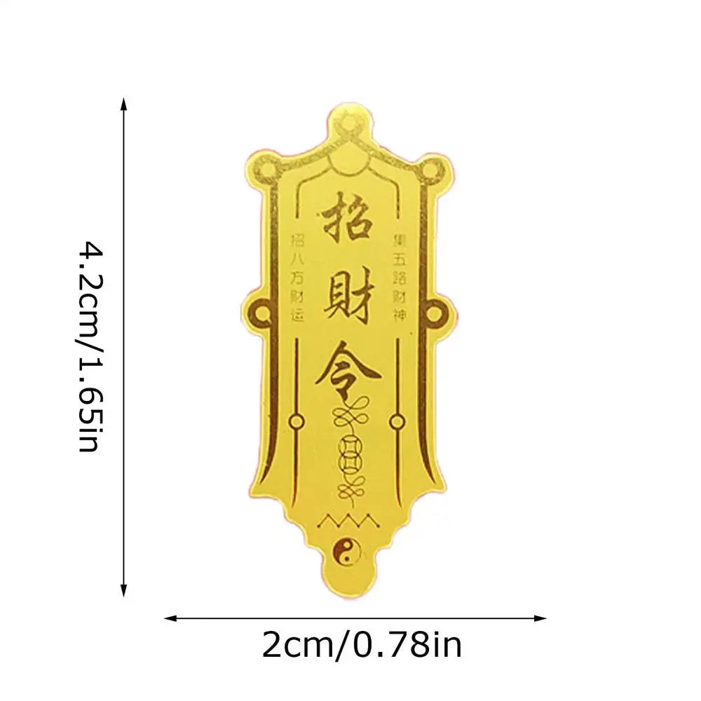 1PC Gold Foil Lucky Cat Mobile Phone Decoration Stickers Lucky Cats DIY Decoration Self-adhesive Patch New Year Sticker